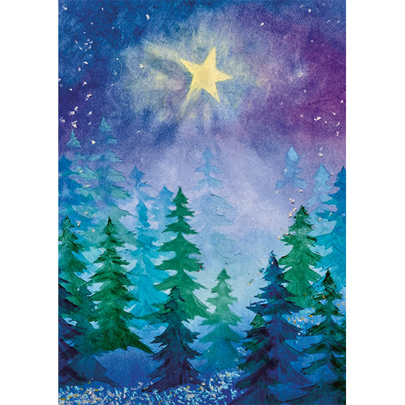Kaart winternacht