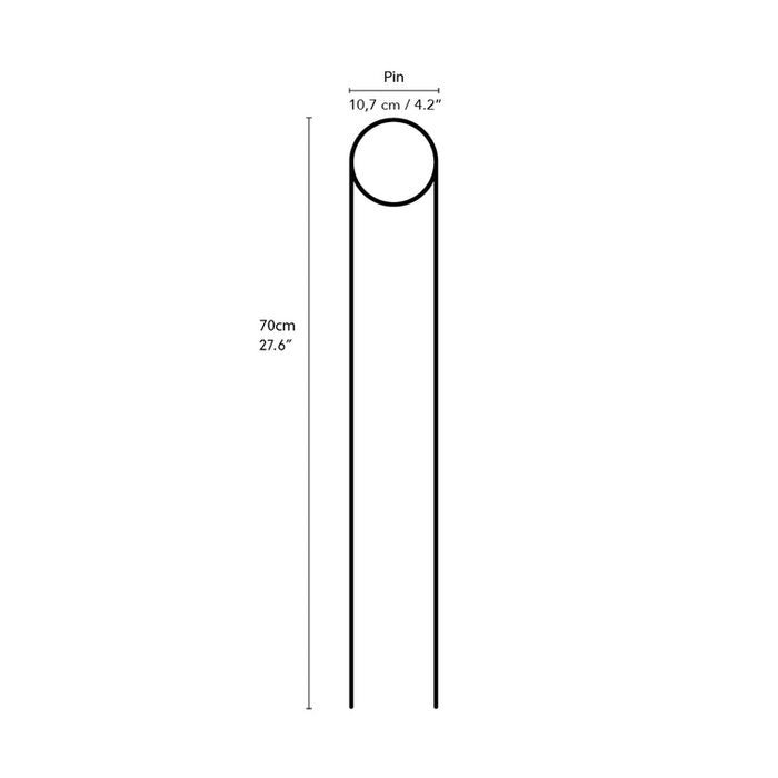 Goudkleurige plantensteun 'Pin' Botanopia