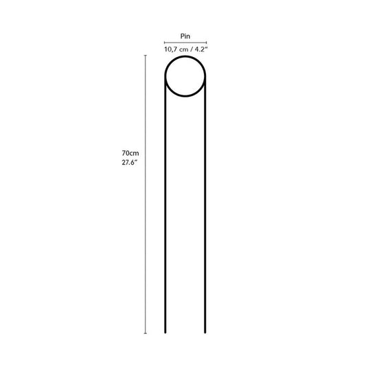 Goudkleurige plantensteun 'Pin' Botanopia