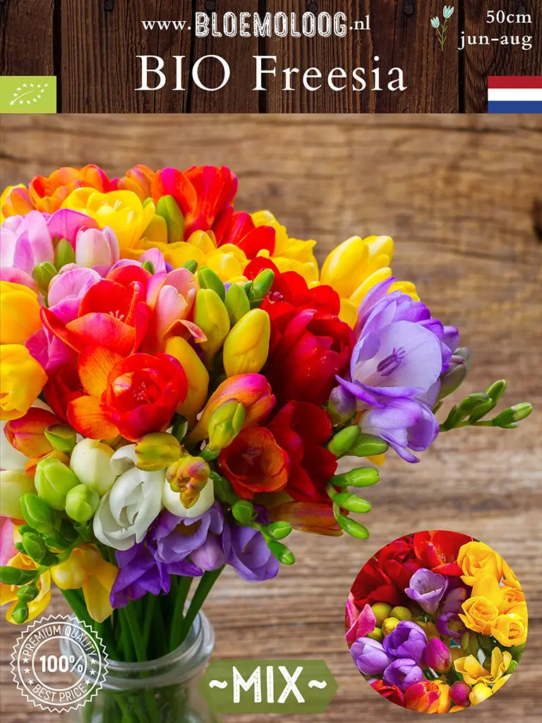 Bio Freesia Mix | 10 stuks | Bloemoloog