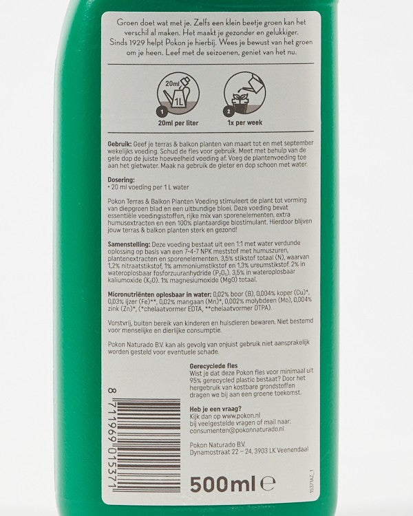 Terras & Balkon Plantenvoeding 500 ml Pokon