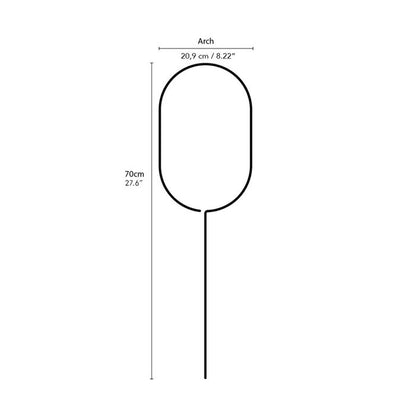 Goudkleurige plantensteun 'Arch' Botanopia