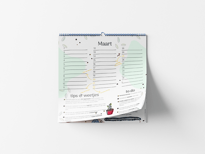 Biodiversiteitskalender | Jaarkalender Marvy Green