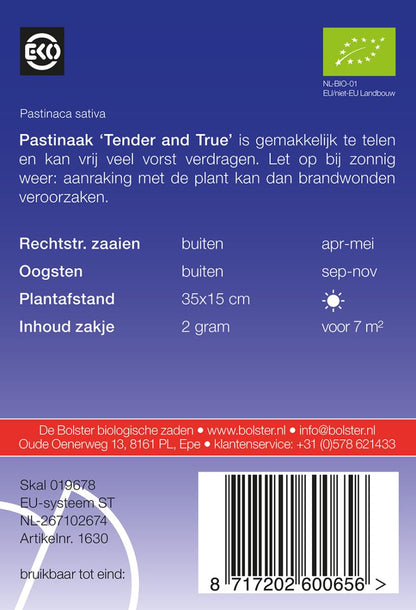 Pastinaak “Tender and True” De Bolster