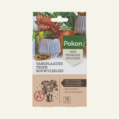 Vangplaatjes tegen rouwvliegjes biologisch (15 stuks) Pokon