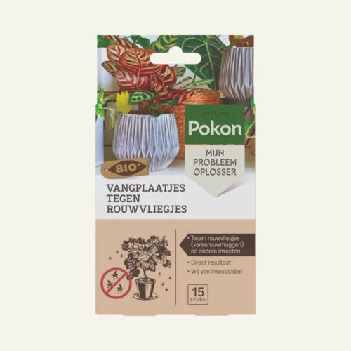 Vangplaatjes tegen rouwvliegjes biologisch (15 stuks) Pokon