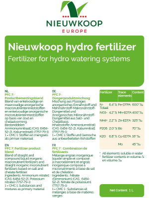 Hydrocultuurvoeding 1L Nieuwkoop