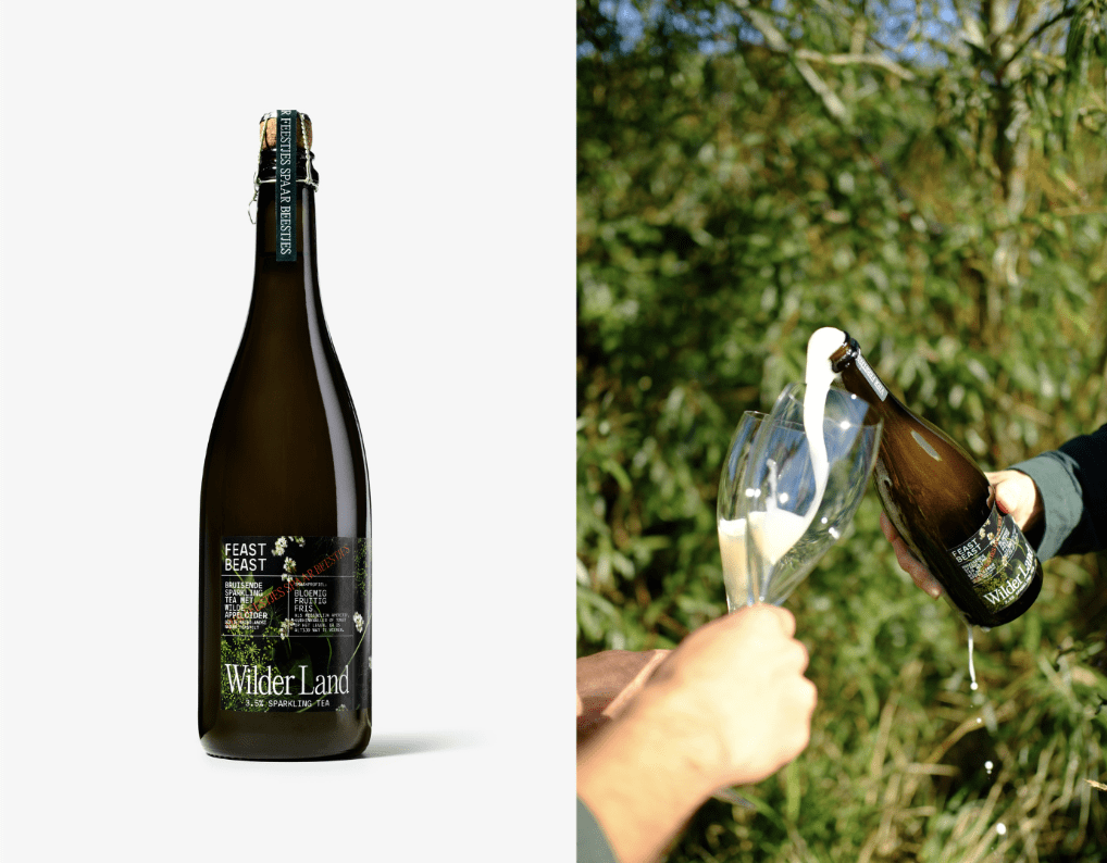 Sparkling Tea met Wilde Appelcider Feast Beast Wilder Land