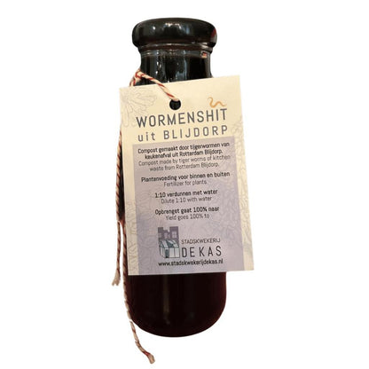 Vloeibare compost 'Wormenshit' Stadskwekerij de Kas