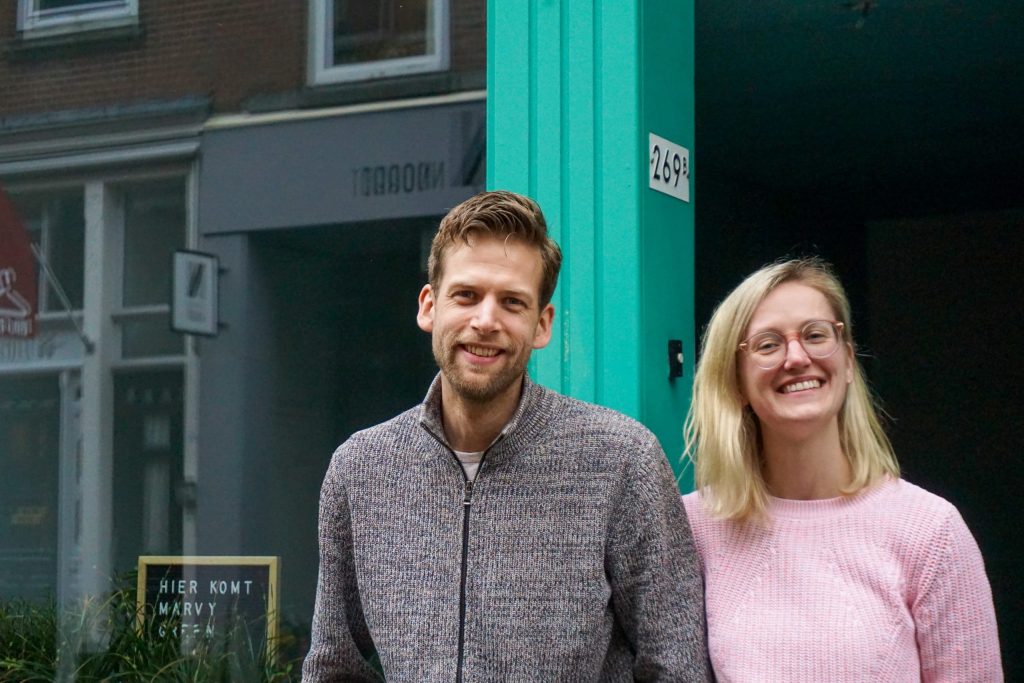 Initiatiefnemers Marvy Green - Winfried de Coo en Lieke van Wilpen